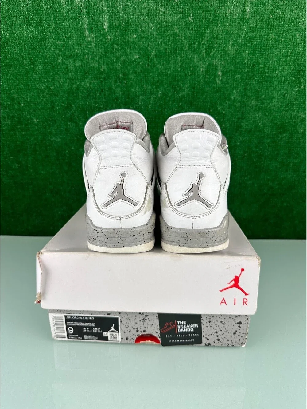 Size 9 - Jordan 4 Retro Mid White Oreo